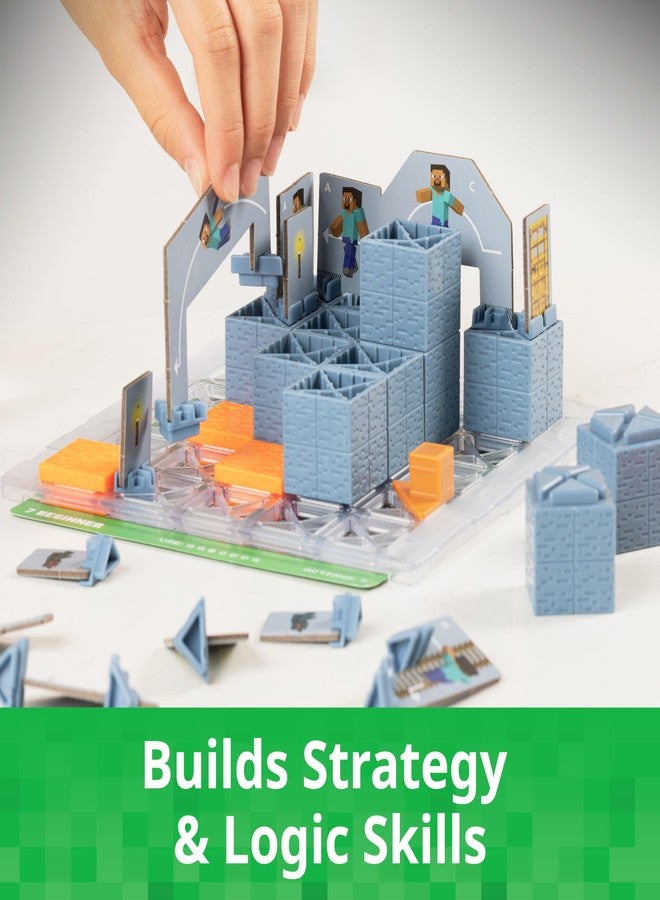 ثينك فان مغامرة كهف ماينكرافت من ثينك فن | لعبة ألغاز استراتيجية بدون شاشة | 40 تحديًا منطقيًا | للأعمار من 8 سنوات فما فوق - Image 4